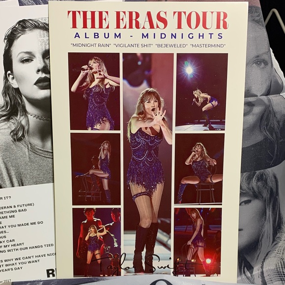 Taylor Swift The Eras Tour Poster Set with awesome Swag, charm, bracelet & more - Picture 8 of 11